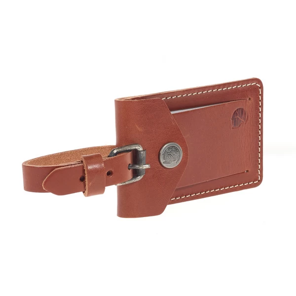 FJÄLLRÄVEN Fjällräven LEATHER LUGGAGE TAG Adressanhänger LEATHER COGNAC – Bild 2